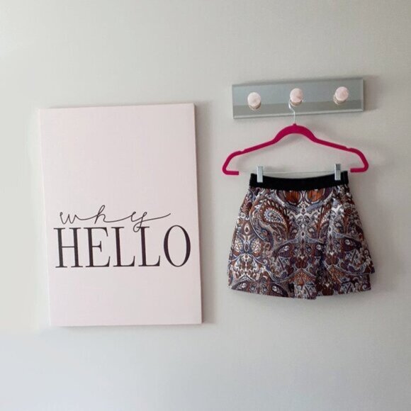 NWOT Maje floral paisley jacquard wrap overlay shorts XS - Picture 8 of 9